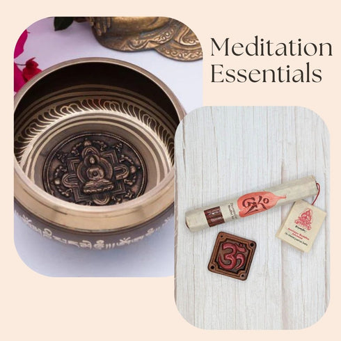 singing bowl and incense